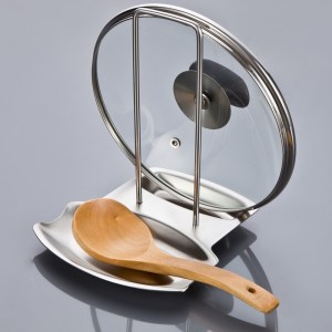 PanLid Pro - Eco-Friendly Stainless Steel Cooking Spoon and Pan Lid Rack